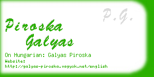 piroska galyas business card